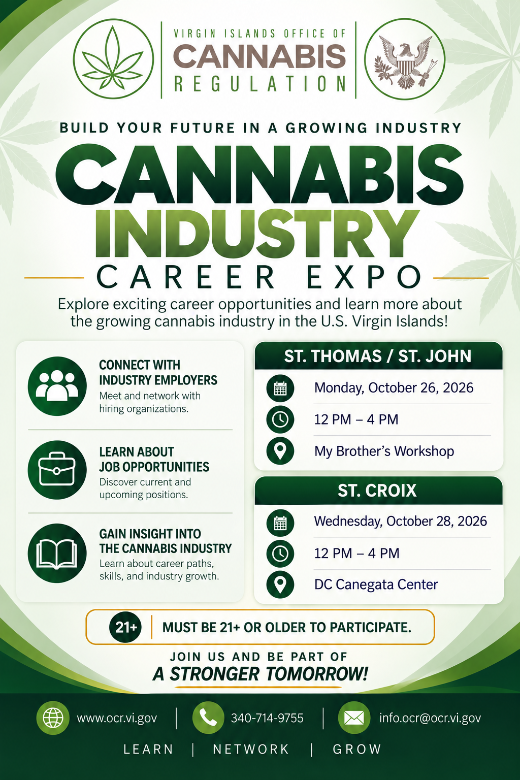 OCR Cannabis Industry Career Expo 2026 Flyer